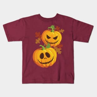 Halloween Jack O Lantern Oak Sweets Kids T-Shirt